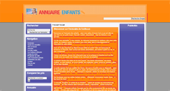 Desktop Screenshot of annuaire-enfants.com